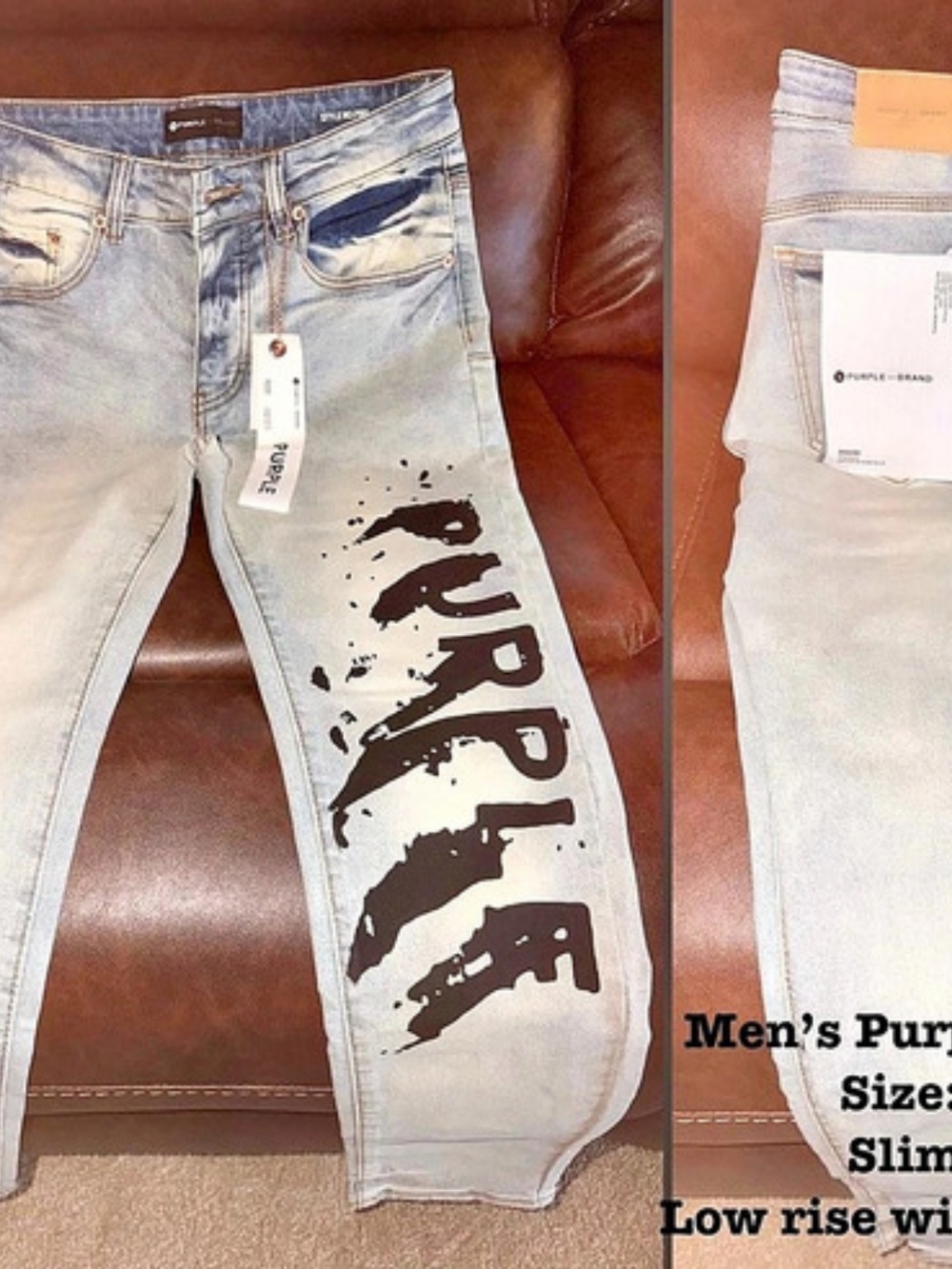 Purple Brand P001 Slim Men's Slim Jeans Blue Waist 30 Like New